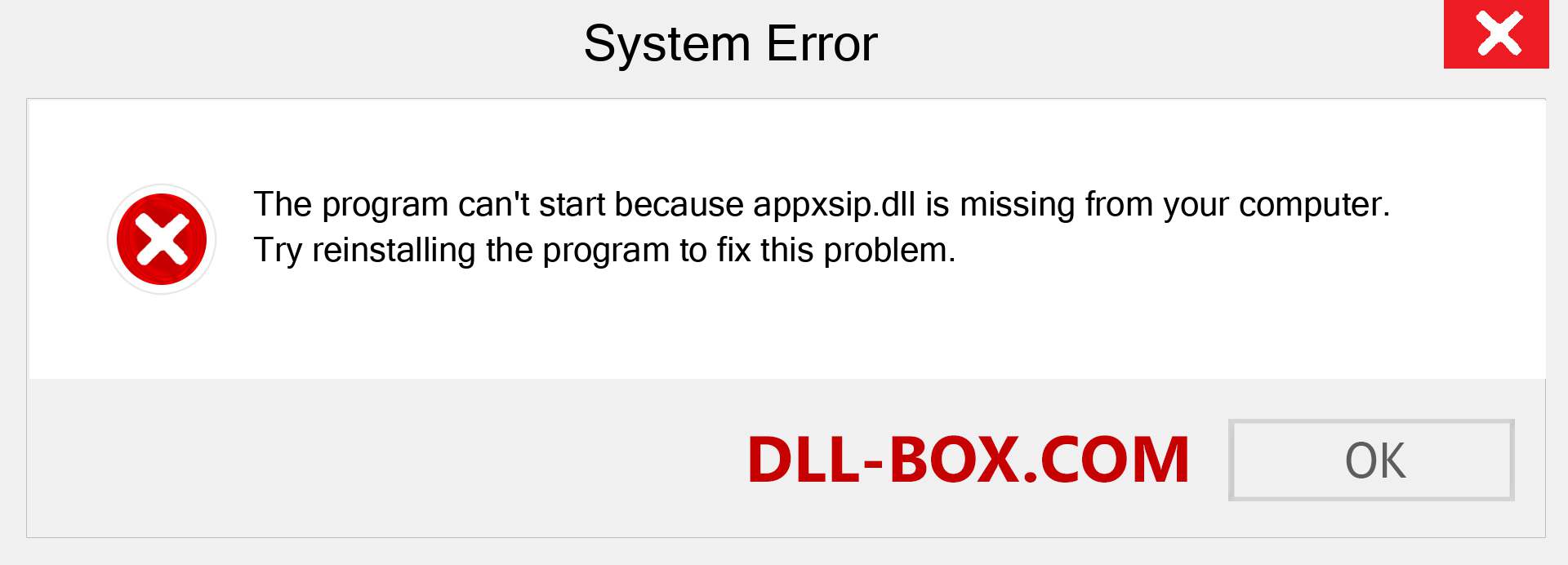  appxsip.dll file is missing?. Download for Windows 7, 8, 10 - Fix  appxsip dll Missing Error on Windows, photos, images