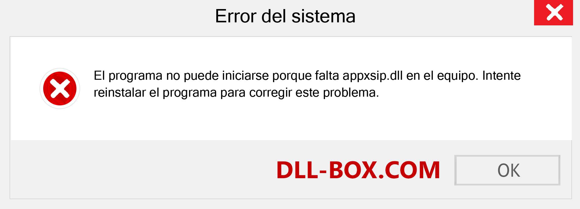 ¿Falta el archivo appxsip.dll ?. Descargar para Windows 7, 8, 10 - Corregir appxsip dll Missing Error en Windows, fotos, imágenes